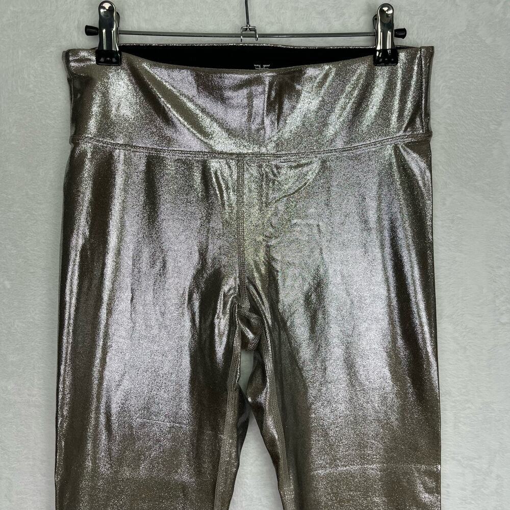 Heroine Sport Marvel Leggings Quartz Size Large Metallic Shine Silver Gold - Picture 7 of 16